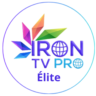 Logo officiel Iron TV Pro Élite, service premium offrant une expérience de visionnage fluide et performante.